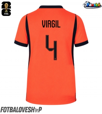 Nizozemsko Virgil van Dijk #4 Domácí Dres MS 2026 Krátký Rukáv